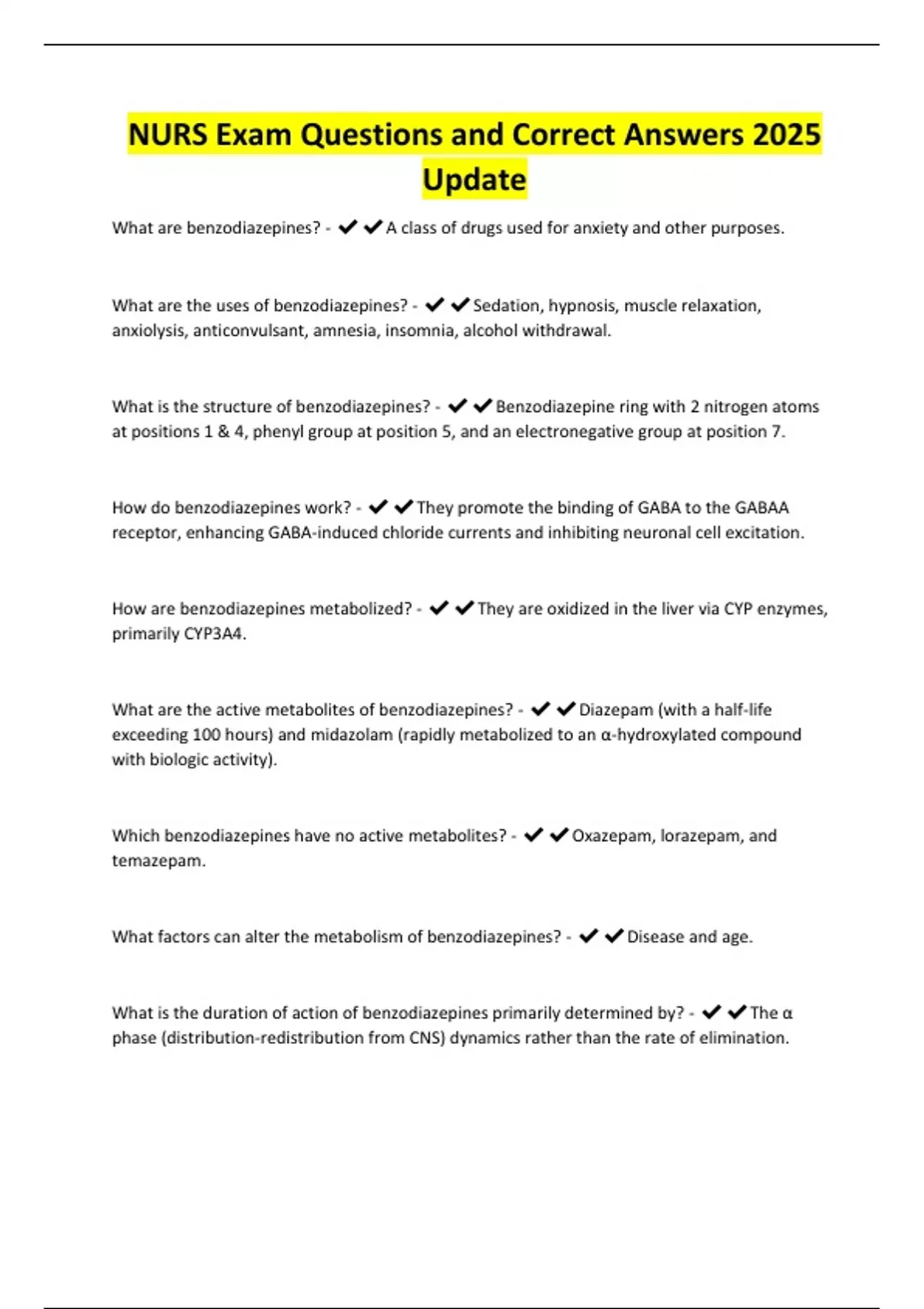 NURS 5220 Exam Questions and Correct Answers 2025 Update - NURS 5220 ...