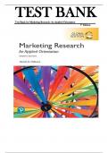 Test Bank for Marketing Research: An Applied Orientation, Global Edition 7th Edition by Naresh Malhotra, ISBN: 9781292265636 |All Chapters Verified| Guide A+