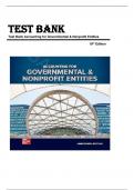 Test Bank for Accounting for Governmental & Nonprofit Entities 19th Edition by Jacqueline L&period; Reck&comma; Suzanne Lowensohn & Daniel Neely &vert;ISBN&colon; 9781260809954&vert; Guide A&plus;