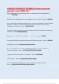 NURSING INFORMATICS &lpar;PRELIMS&rpar; exam latest new  updated version 2025-2026