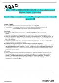 2024 AQA GCSE FRENCH 8658&sol;SF&plus;SH Foundation and  Higher Paper 2 Speaking  Verified Question Paper with Marking Scheme Combined&period;  June 2024 