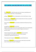 PEST CONTROL EXAM QUESTIONS WITH THE LATEST SCORE