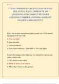TEXAS COMMERCIAL RULES EXAM NEWEST  2025 ACTUAL EXAM COMPLETE 200  QUESTIONS AND CORRECT DETAILED  ANSWERS &lpar;VERIFIED ANSWERS&rpar; &vert;ALREADY  GRADED A&plus;&vert;BRAND NEW&excl;&excl; 