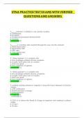STNA PRACTICE TEST EXAMS WITH VERIFIED QUESTIONS AND ANSWERS&period;