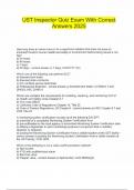 UST Inspector Quiz Exam With Correct Answers 2025