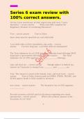 Series 6 exam review with 100&percnt; correct answers&period;