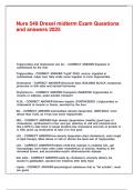 Nurs 549 Drexel midterm Exam Questions and answers 2025&period;