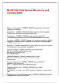 NURS 549 Final Review Questions and answers 2025&period;