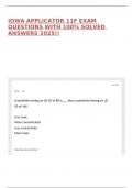 IOWA APPLICATOR 11F EXAM QUESTIONS WITH 100&percnt; SOLVED ANSWERS 2025&excl;&excl;