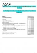 2024 AQA GCSE ITALIAN 8633&sol;RF Foundation Tier Paper 3  Reading&period;  Verified Question Paper with Marking Scheme Combined&period;  June 2024