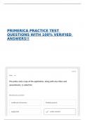 PRIMERICA PRACTICE TEST QUESTIONS WITH 100&percnt; VERIFIED ANSWERS&excl;&excl;