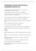 FORENSICS EXAM QUESTIONS & ANSWERS &lpar;RATED A&plus;&rpar;