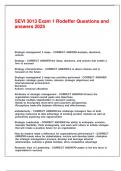 SEVI 3013 Exam 1 Rodeffer Questions and answers 2025&period;