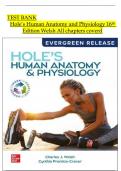 Test Bank for Hole&rsquo;s Human Anatomy and Physiology&comma; 16th Edition&comma; Charles Welsh&comma; Cynthia Prentice-Craver All Chapters Covered ISBN&colon;9781264262885 Newest Edition 2025 Instant Pdf Download