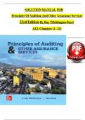 Solution Manual for Principles of Auditing and Other Assurance Services&comma; 23rd Edition 2024&comma; by Ray Whittington&comma; Kurt Pany&comma; All Chapters 1 - 21&comma; Complete Newest Version
