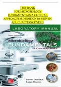 Test Bank - Microbiology Fundamentals-A Clinical Approach, 3rd Edition (Cowan, 2019), Chapter 1-22 | All Chapters