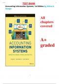 Test Bank for Accounting Information Systems&comma; 1st Edition by Arline A&period; Savage all chapters