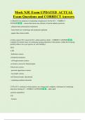 Mock NJE Exam UPDATED  ACTUAL   Exam Questions and CORRECT Answers