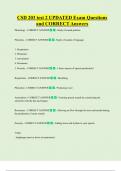 CSD 203 test 2 UPDATED Exam Questions  and CORRECT Answers 
