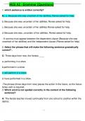 HESI A2 Grammar V1 2025 Questions and Answers Grade A&plus;