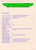D311&colon; Microbiology WGU OA ACTUAL ASSESSMENT TEST  &lpar;Latest 2024 &sol; 2025 Update&rpar; Real Questions and Verified  Answers &vert; 100&percnt; Correct &vert; Already Graded A&plus;&period; 