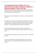 Z51 REFRIGERATION TEST NEWEST TEST &vert; ALL QUESTIONS AND CORRECT ANSWERS &vert; GRADED A&plus; &vert; VERIFIED ANSWERS &vert; STUDY THIS ONE&excl;