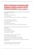 NMLS Final Exam Questions with Detailed Verified Answers &lpar;100&percnt; Correct Answers&rpar; &sol;Already Graded A&plus;