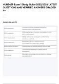NUR2459 Exam 1 Study Guide 2025&sol;2026 LATEST  QUESTIONS AND VERIFIED ANSWERS GRADED  A&plus;