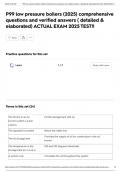 P99 low pressure boilers &lpar;2025&rpar; comprehensive questions and verified answers &lpar; detailed & elaborated&rpar; ACTUAL EXAM 2025 TEST&excl;&excl;