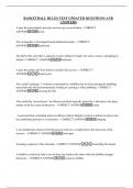 BASKETBALL RULES TEST UPDATED QUESTIONS AND ANSWERS