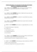 NFHS BASKETBALL EXAM PART II UPDATED QUESTIONS WITH ALL COMPLETE SOLUTIONS
