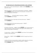 BCOR 360 EXAM 2 UPDATED QUESTIONS AND ANSWERS