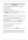 AFROTC FINAL AS100 EXAM P3 EXAM UPDATED QUESTIONS AND ANSWERS