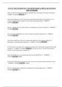 STATE TRUCK DRIVING CHAMPIONSHIP SAMPLE QUESTIONS AND ANSWERS