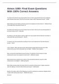 Atmos 1000- Final Exam Questions With 100&percnt; Correct Answers