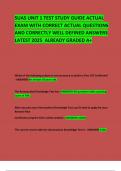 SUAS UNIT 1 TEST STUDY GUIDE ACTUAL EXAM WITH CORRECT ACTUAL QUESTIONS AND CORRECTLY WELL DEFINED ANSWERS LATEST 2025  ALREADY GRADED A&plus;