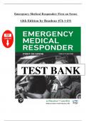 Test Bank - Emergency Medical Responder&colon; First On Scene&comma; 12th Edition by Baudour&comma; &lpar;Ch 1 to 22 Covered&rpar; > Download as Pdf File <