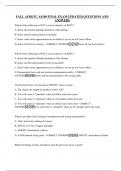 FALL AFROTC AS100 FINAL EXAM UPDATED QUESTIONS AND ANSWERS