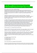 NPTE MSK Comprehensive Practice Questions and Answers with Rationales