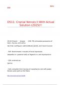 D511 Cranial Nerves II With Actual Solution &lpar;2025&rpar;&excl;&excl;