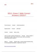 D511 Exam 1 With Correct Answers &lpar;2025&rpar;&excl;&excl;