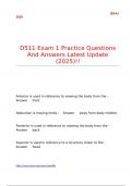 D511 Exam 1 Practice Questions And Answers Latest Update &lpar;2025&rpar;&excl;&excl;