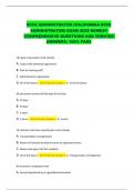 RCFE ADMINISTRATOR &lpar;CALIFORNIA RCFE  ADMINISTRATOR&rpar; EXAM 2025 NEWEST  COMPREHENSIVE QUESTIONS AND VERIFIED  ANSWERS&comma; 100&percnt; PASS 