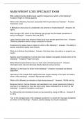NASM WEIGHT LOSS SPECIALIST EXAM