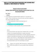 NURS 432 TEST BANK EXAM QUESTIONS AND ANSWERS BEST GRADED A&plus; NEW UPDATE 10TH EDITION