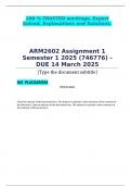 Organising Records&colon; Classification Systems - ARM2602 Assessment 1 Semester 1 2025 &lpar;746776&rpar; - DUE 14 March 2025 &semi;100 &percnt; TRUSTED workings&comma; Expert Solved&comma; Explanations and Solutions&period; 