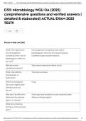 D311&colon; Microbiology WGU OA &lpar;2025&rpar; comprehensive questions and verified answers &lpar; detailed & elaborated&rpar; ACTUAL EXAM 2025 TEST&excl;&excl;