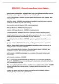 MEDC0013 - Chemotherapy Exam Latest Update 