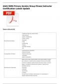 AAAI&sol;ISMA Primary Aerobic&sol;Group Fitness Instructor Certification Latest Update