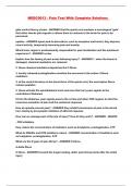 MEDC0013 - Pain Test With Complete Solutions 